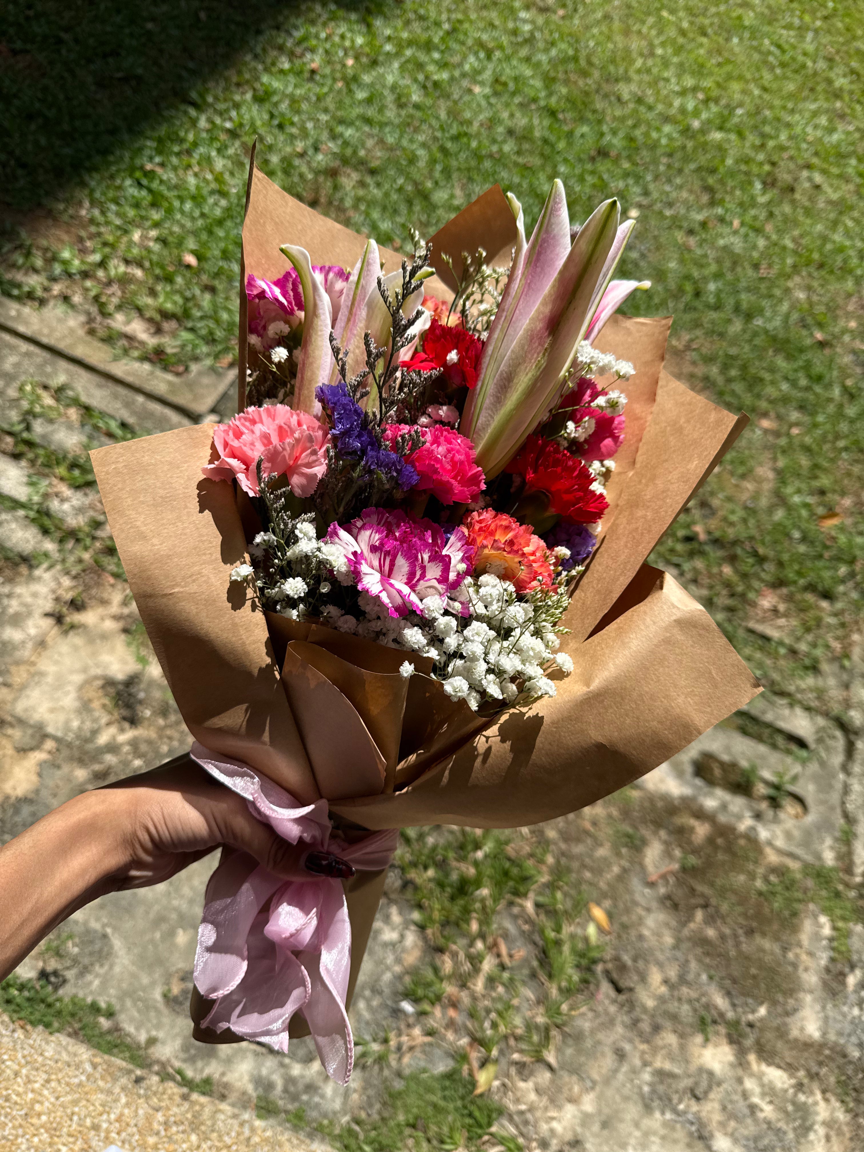 Customised Carnations Bouquet 