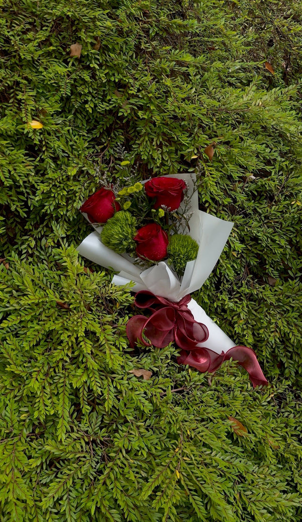 Simple Custom Red Rose Bouquet