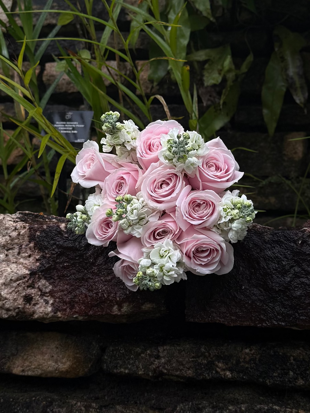 Custom Bridal Pink Rose Bouquet for Wedding